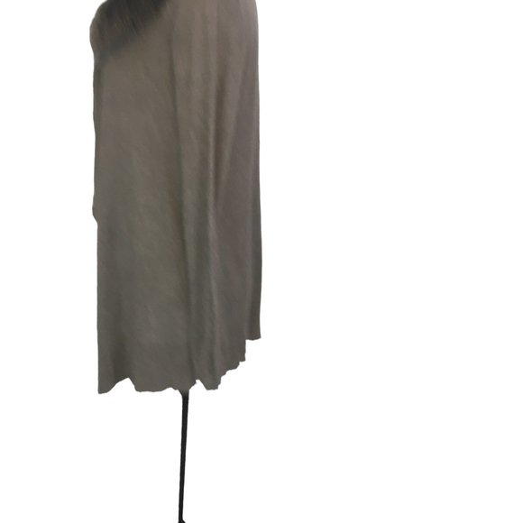 Jennifer Lopez Gray Lightweight Open Front Cardigan w/ Faux Fur Collar, size XS - Picture 6 of 10